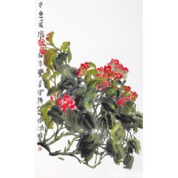 贾博鸿国画花鸟今年花胜去年艳字画之家
