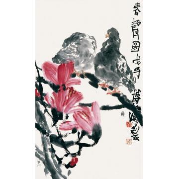 贾博鸿国画花鸟春声图字画之家