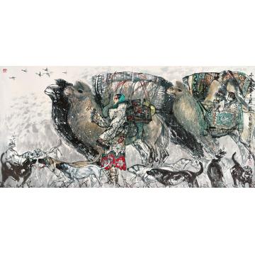 马泉艺国画人物冬去春又来字画之家