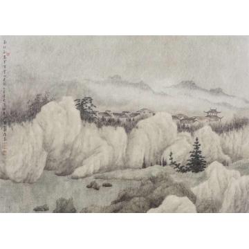 许信容国画山水有云心更闲字画之家