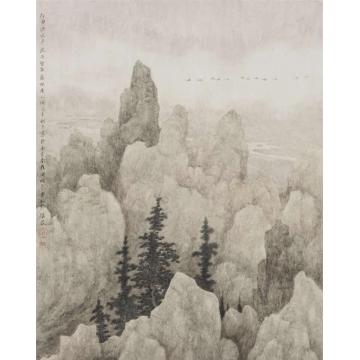 许信容国画山水江水意远字画之家