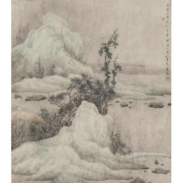 许信容国画山水空山翠欲滴字画之家