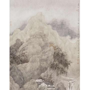 许信容国画山水秋山闲居字画之家