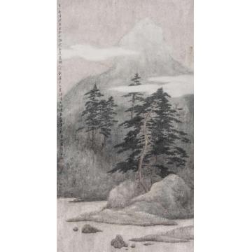 许信容国画山水松和云之二字画之家