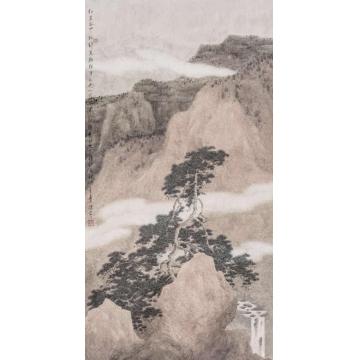 许信容国画山水松和云之三字画之家