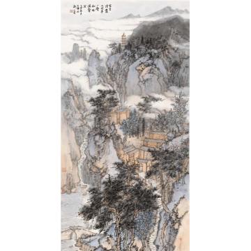 石峰国画山水玄言淌尽人间事字画之家