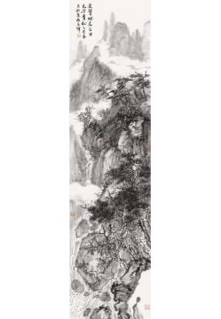 石峰国画山水泉声咽危石字画之家