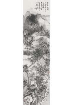 石峰国画山水一夜秋风字画之家