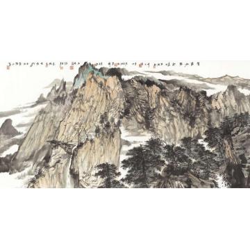 石峰国画山水贺兰松风字画之家