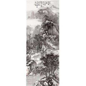 石峰国画山水爱他霖雨刹时浓字画之家