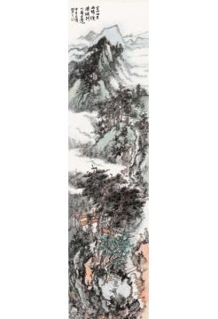 石峰国画山水空山四月雨晴后字画之家