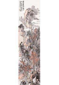 石峰国画山水楼倚霜树外字画之家
