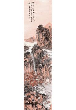 石峰国画山水树树皆秋色字画之家