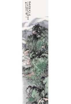 石峰国画山水夏日长字画之家