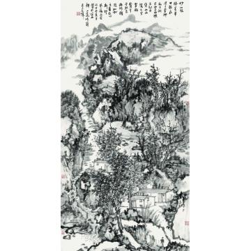 石峰国画山水妙化既臻字画之家