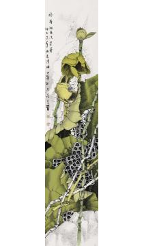 崔志安国画花鸟昨夜细雨洗芙蓉字画之家