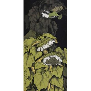 崔志安国画花鸟归林字画之家