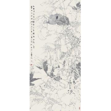 崔志安国画花鸟细雨清风过字画之家
