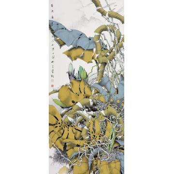 崔志安国画花鸟雨洗丹青字画之家