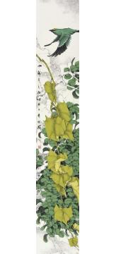 崔志安国画花鸟四裁三之六字画之家