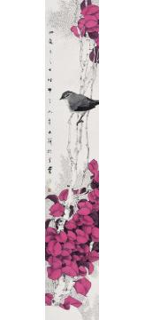崔志安国画花鸟四裁三之七字画之家