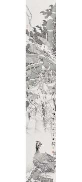 崔志安国画花鸟四裁三之十字画之家