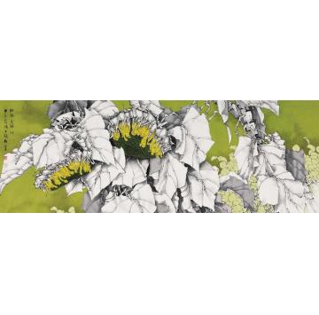 崔志安国画花鸟相依玉锦字画之家