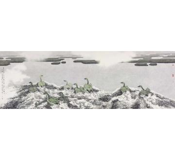崔志安国画花鸟盘古润泽字画之家