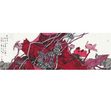 崔志安国画花鸟朱暖清心字画之家