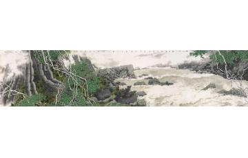 崔志安国画花鸟绿水青山墨天仙字画之家