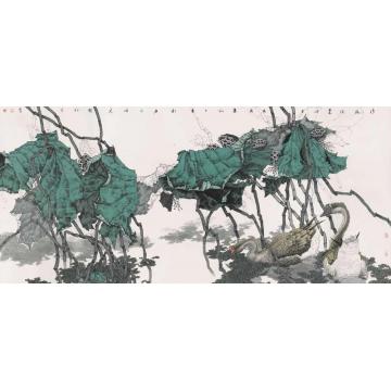 崔志安国画花鸟清风徐来字画之家