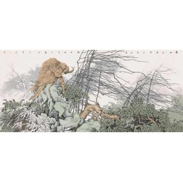 崔志安国画花鸟通幽平安图字画之家