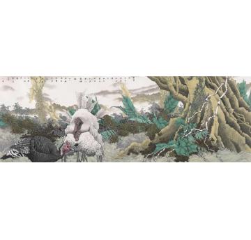 崔志安国画花鸟千里共依双偶风字画之家