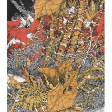 崔志安国画花鸟日新月异字画之家