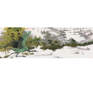 崔志安国画花鸟和风春暖字画之家