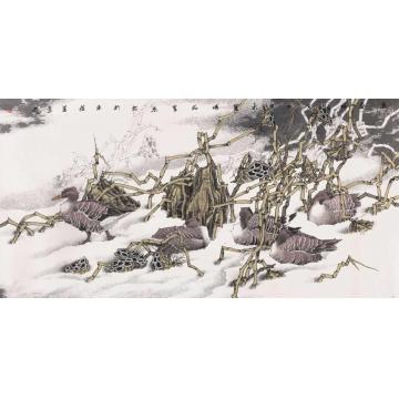 崔志安国画花鸟孟春字画之家