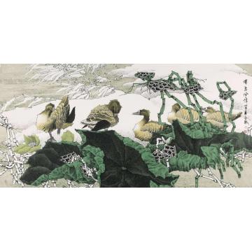 崔志安国画花鸟仙岛风情字画之家