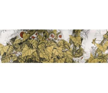 崔志安国画花鸟再度十葵首字画之家