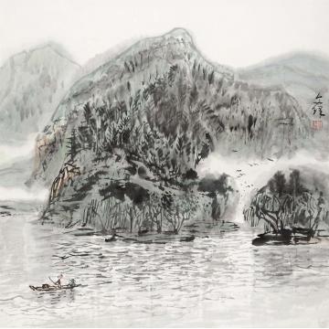 孙文铎国画山水山清水秀图字画之家