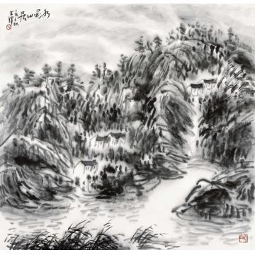 孙文铎国画山水水墨山居字画之家