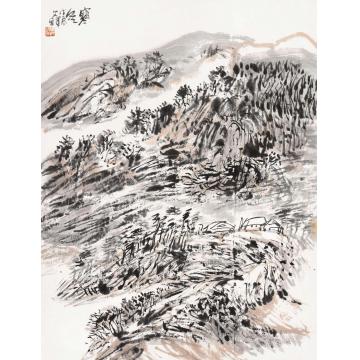 孙文铎国画山水寒冬字画之家