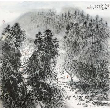 孙文铎国画山水大山深处字画之家