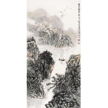 孙文铎国画山水三角龙湾字画之家
