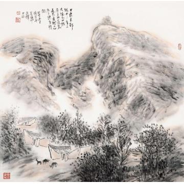 孙文铎国画山水甘肃陇中字画之家