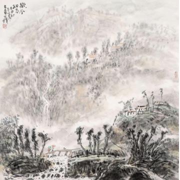 孙文铎国画山水微风细雨字画之家