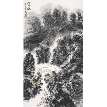 孙文铎国画山水晨炊字画之家