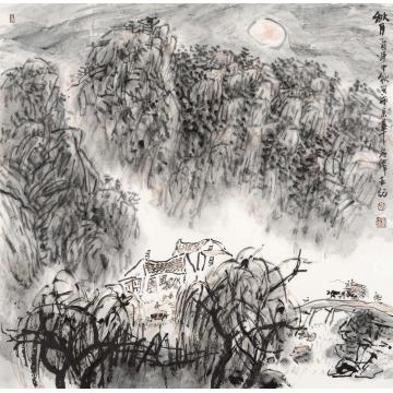 孙文铎国画山水秋月字画之家