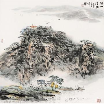 孙文铎国画山水湖山清韵字画之家