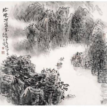 孙文铎国画山水珍珠湖写意字画之家