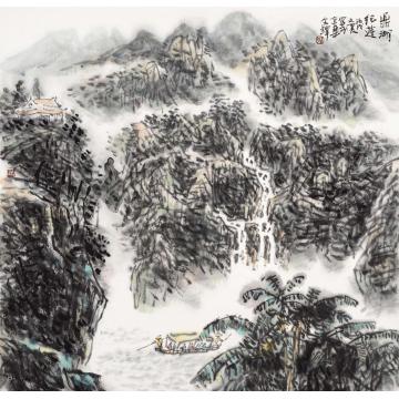 孙文铎国画山水鼎湖纪游字画之家